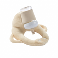 Cradlely hands free baby bottle holder on a white background