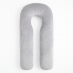 Nessa U shaped full body pregnancy pillow on a plain white background